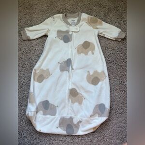 Carter's Cream and Gray Baby Wearable Blanket
